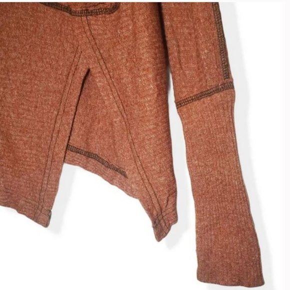We The Free People Londontown Thermal Tunic Top in Rust, XS - Picture 9 of 12